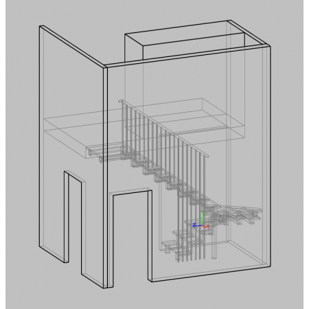 Внутренняя металлическая лестница 